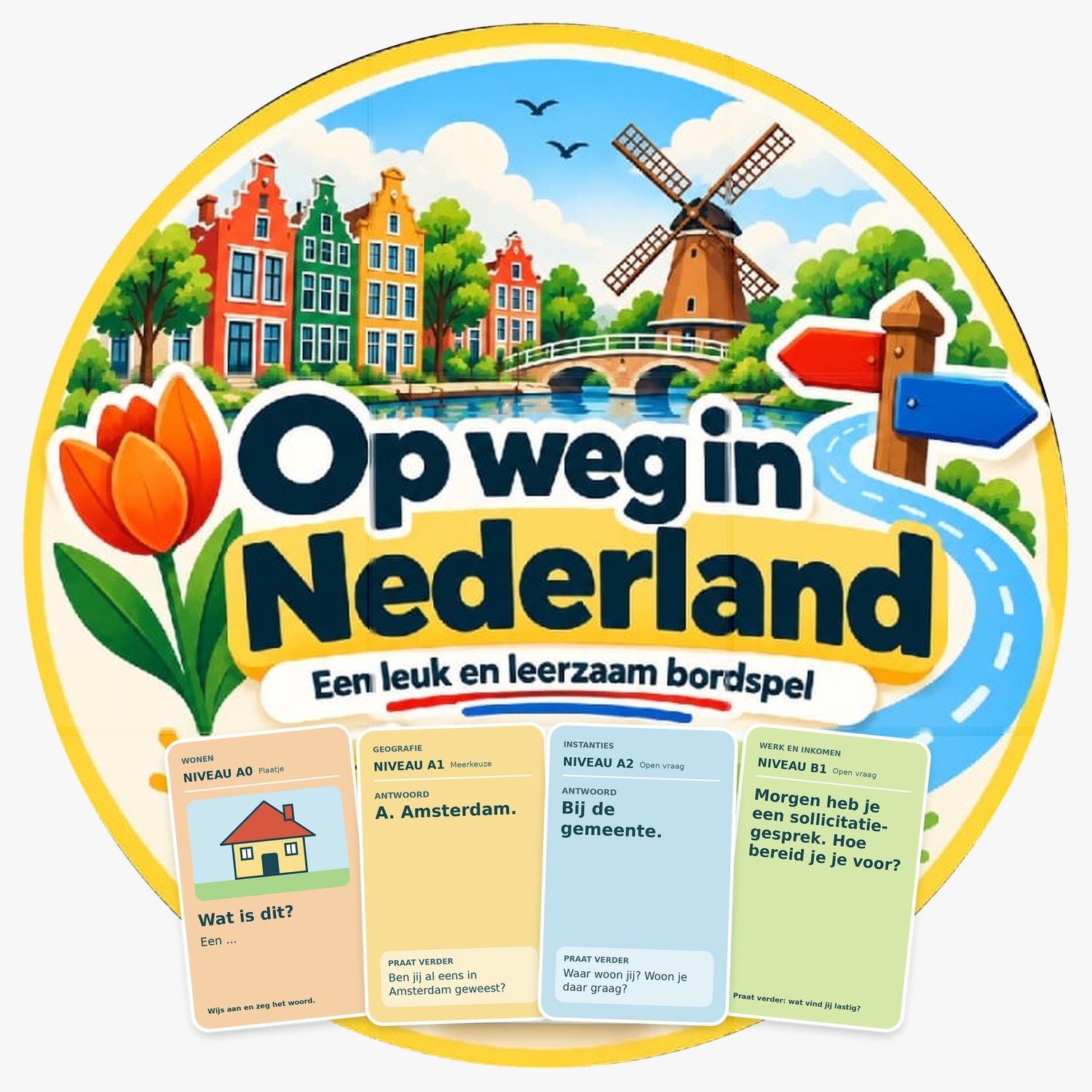 Logo Op Weg in Nederland